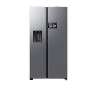 Samsung Series 9 AI Home RS90F64EETEU Wifi Connected Plumbed Total No Frost American Fridge Freezer - Silver - E Rated, Silver
