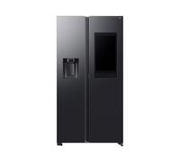 Samsung RS90F66BEFEF Side by Side Refrigerator-Freezer, AI Refrigerator with Freezer, 178 cm, 614 L, Water/Ice Dispenser with Water Connection, Family Hub, AI Energy & Voice Control