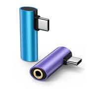 Samsung S25 Edge Aux Adapter USB C, Right Angled Type C to 3.5mm Audio Jack Adapter for Galaxy A36 A26 A06 5G A16 A14 A13 A03s S24 Ultra S23 S22 Note10 20 Z Flip6 Fold6 USB-C Headphone Dongle Adaptor