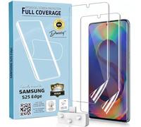 Samsung S25 Edge Screen Protector, 2 Pack Flexible TPU Film Gel Screen Protector for Samsung Galaxy S25 Edge, Fingerprint ID Compatible, Full Screen Coverage, Bubble Free Installation, Case Friendly