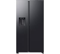 Samsung Series 8 On-device Bixby RS80F64KEFEU Wifi Connected Plumbed Total No Frost American Fridge Freezer - Black - E Rated, Black