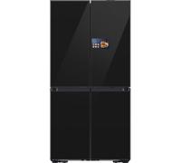 Samsung Series 9 AI Home RM90F67CECEU Wifi Connected Plumbed Total No Frost American Fridge Freezer - Black - E Rated, Black