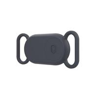 Samsung Smart Tag 2 - Dog Collar Case | Silicone Case for Dog & Cat Collars - Waterproof, Lightweight & Flexible Smart Tag 2 Holder - Attach with Puppy Loop, School Bag Straps (1 Pack - Black)