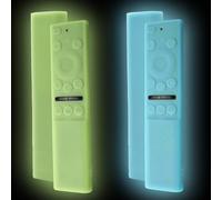 Samsung Smart TV BN59 Series Silicone Remote Cover 2 Pack | Protective Case for Solar Cell Remote BN59-01357/01385/01265A | Anti-Slip Design Glow in the Dark (Blue + Green)
