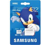 Samsung Memory MB-MD512SA Sonic PRO Plus MicroSD Card for Gaming Console, Action Cam and Drones, 512GB, UHS-I U3, Up to 180MB/s