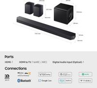 Samsung Soundbar Hw-Q930F, 9.1.4, Wi-Fi, Subwoofer Wireless & Rear Speaker