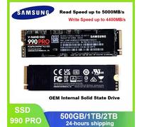 SAMSUNG SSD 990 PRO Internal Solid State Disk HDD Hard Drive 1TB 2TB PCIe4.0 M.2 2280 NVMe TLC SSD Laptop Desktop disco duro