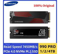 Samsung SSD 990PRO 1TB 2TB 4TB M.2 2280 Internal Solid State State Disk PCIe Gen 4.0 X 4 NVMe Read Max 7450 Mbps for Laptop