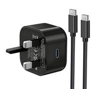 Samsung Super Fast Charger Plug and 1M Cable for Samsung Galaxy S26 S25 S24 S23 S22 S21 S20 A33 A34 A35 A36 A53 A54 A55 A56 A17 A16 A15 A40 A25 A26, USBC Plug 25W with Charging Lead USB Type C
