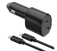 Samsung Super Fast Dual Car Charger (45W+15W) with Super Fast Charging Cable for Samsung Galaxy S22 S21 S20 Ultra Plus Note 10+,Google Pixel,Note 20,PPS Car Charger