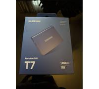 Samsung T7 Portable SSD - 1 TB - USB 3.2 Gen.2 External SSD Indigo Blue (MU-PC1T0H/WW)
