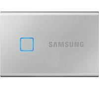 SAMSUNG T7 Touch Portable SSD 2TB - Up to 1050MB/s - USB 3.2 External Solid State Drive, Silver (MU-PC2T0S/WW)