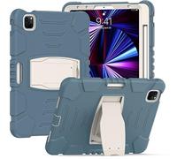 Samsung Tab S5E T720 T725 with Support Durable Hybrid Shock Resistant Three Light Silicone Protective Case for Kids Tablet (Aciano Blue)