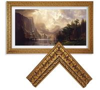 Samsung The Frame TV Bezel/Mounts Antique Gilded Walnut ONLY with Samsung The Frame TV 65"/PRO(Fits 2021-2026 models, model codes: 65LS03A/B/C/D/FA/FW/HE/HW) (Antique Gilded Walnut, 65-LS03)