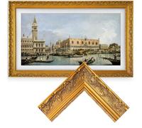 Samsung The Frame TV Bezel/Mounts Baroque Gold,Compatible ONLY with Samsung The Frame TV 55"/PRO(Fits 2021-2026 models, model codes:55LS03A/B/C/D/FA/HE/HW) (Baroque Gold, 55-LS03)
