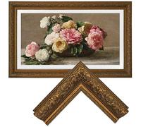 Samsung the Frame TV Bezel/Mounts,compatible ONLY with Samsung The Frame TV 65"(Fits 2021-2026 models, model codes:65LS03A/B/C/D/FA/FW) (Deep Gold, 65-LS03)