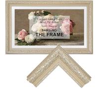 Samsung the Frame TV Bezel/Mounts,compatible ONLY with Samsung The Frame TV 85"/PRO(Fits 2021-2026 models, model codes:85LS03A/B/C/D/FA/FW/HE/HW) (Champagne Gold, 85-LS03)