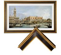 Samsung The Frame TV Bezel/Mounts Modern black,Compatible ONLY with Samsung The Frame TV 65"/PRO(Fits 2021-2026 models, model codes:65LS03A/B/C/D/FA/FW/HE/HW) (Gilded Noir, 65-LS03)
