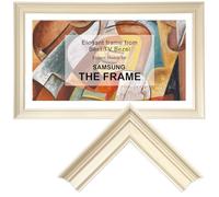 Samsung The Frame TV Bezel/Mounts Modern White,Compatible ONLY with Samsung The Frame TV (32",43",50",55",65",75" 85",Fits 2021-2025,LS03A/B/C/D/FA/FW) (Ivory White, 50-LS03)