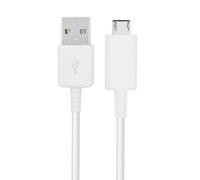 Samsung - TPC© Micro USB Cable ep-dg925uwe Original for Galaxy S6, S6 Edge, S6 PLUS, Note 4, Note 5, White, Bulk