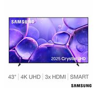 Samsung UE43U8000FKXXU 43 Inch LED 4K Ultra HD Smart TV 2025 Model BAND NEW [EEK: G]