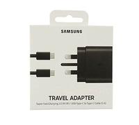 Samsung UK Travel Adaptor (45W with USB type C Cable) Black,package may vary