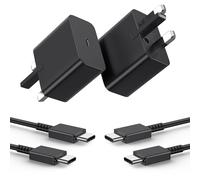 Samsung USB C Charger, 2 Pack Samsung Fast Charger Plug and Cable 25W Charger with Cable[2 Pack 2M], Fast Charging for Samsung Galaxy S25/S25 Ultra/S24/S23/S23 Ultra/S22/S22 Ultra/S21/S21 Ultra/S20