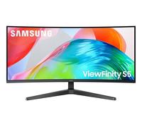 SAMSUNG ViewFinity S5 Ultra-Wide Quad HD 34" Curved VA LED Monitor - Black, Black