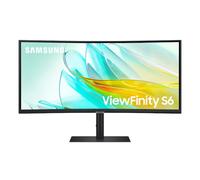 Samsung ViewFinity S6 S34C652UAU - S65UC Series - LED monitor - curved - 34" - 3440 x 1440 UWQHD @ 100 Hz - VA - 350 cd/