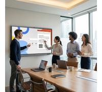 Samsung WA65FX-P 65-inch 4K Interactive Display 65-inch interactive 4K display for meeting rooms and classrooms, featuring multi-touch and built-in