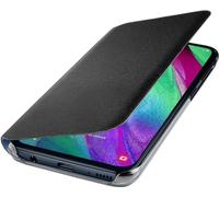 Samsung Wallet Cover for Samsung Galaxy A40 - Protective Folding Smartphone Cover Wallet Case - Durable With Card Slot to Store Your Credit Cards - Black