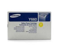 Samsung Y660 Genuine Original Yellow Toner Cartridge CLP-Y660B Worn Box .