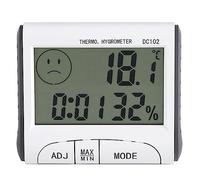 SAMTEK Digital Room Thermometer with Recording and Climate Indicator, Temperature and Humidity Monitor with Large LCD Display, ℃/℉ Function, Hygrometer Indoor for Home, Plants & Greenhouse