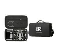 SAMTN Case for DJI Avata 360, Hard Shell Protective Case with Shoulder Strap and a mesh Pocket, Storage Shoulder Bag, for RC 2 Remote Control and Other Accessories (Black with a Pattern)