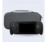 SAMTN Shockproof Protective Cover Hard Shell for ROG Xbox Ally/for ROG Xbox Ally X, Portable Fabric+EVA Anti-Drop Carrying Case with Handle and Smooth Zippers, for Travel and Storage