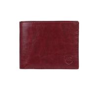 SAMTROH Pu Leather Wallet for Men I 3 Card Slots I 2 Currency & Secret Compartments I 1 Coin Pocket., Red, Card Pocket
