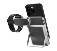 SAMTWOS 3 in 1 for Magsafe Portable Charger 10000 mAh,15W Wireless Magnetic Power Bank with Phone Stand,USB-C PD 20W Fast Charging Battery Pack for Airpod,Apple iWatch,iPhone,Android etc (Sliver)