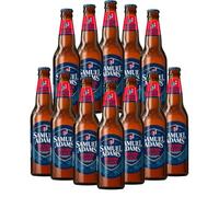 Samuel Adams American Boston Lager 355ml Bottles - 12 Pack - 5.0% ABV - Iconic Craft Beer from USA - Full-Flavoured, Smooth, and Balanced - American Lager Beer Case for BBQs, Gifts & Beer Lovers