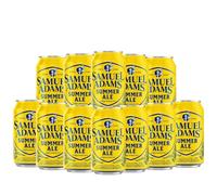 Samuel Adams American Summer Ale 355ml Cans - 12 Pack - 5.3% ABV - Refreshing Seasonal Craft Beer from USA - Citrusy Golden Ale - Crisp, Hoppy and Easy-Drinking - Ideal for BBQs, Picnics & Gifting
