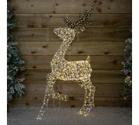 Samuel Alexander 1.1m Light up FlexiBrights Christmas Reindeer with 1370 White and Warm White LEDs