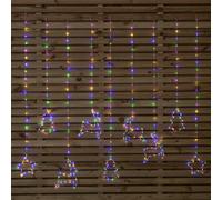 Samuel Alexander 1.2 x 1.1m Window Curtain Light with 327 Multi-Coloured LEDs Samuel Alexander Multicolor