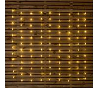 Samuel Alexander 1.2 X 1.2M Light Up Christmas Tree Curtain Lights With 108 Warm White Leds