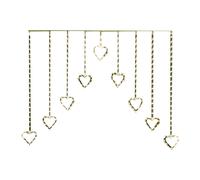 Samuel Alexander 1.2 x 1.2m Light up Heart Curtain Lights with 229 Warm White LEDs Samuel Alexander White