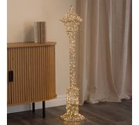 Samuel Alexander 1.2M Gold Elegance Twist Christmas Lamp Post Decoration With Leds