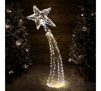Samuel Alexander 1.2M Light Up Soft Acrylic 2D Shooting Christmas Star With 200 Leds In Warm White