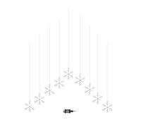 Samuel ALEXANDER 1.2m x 1.2m FlexiBrights Christmas Snowflake Curtain Lights with 267 Rainbow LEDs