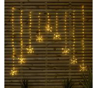 Samuel ALEXANDER 1.2m x 1.2m FlexiBrights Christmas Snowflake Curtain Lights with 267 Warm White LEDs