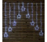 Samuel Alexander 1.2M X 1.2M Flexibrights Christmas Star Curtain Lights With 258 White Leds