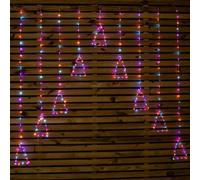 Samuel Alexander 1.2M X 1.2M Flexibrights Christmas Tree Curtain Lights With 258 Rainbow Leds