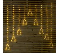 Samuel Alexander 1.2m x 1.2m FlexiBrights Christmas Tree Curtain Lights with 258 Warm White LEDs